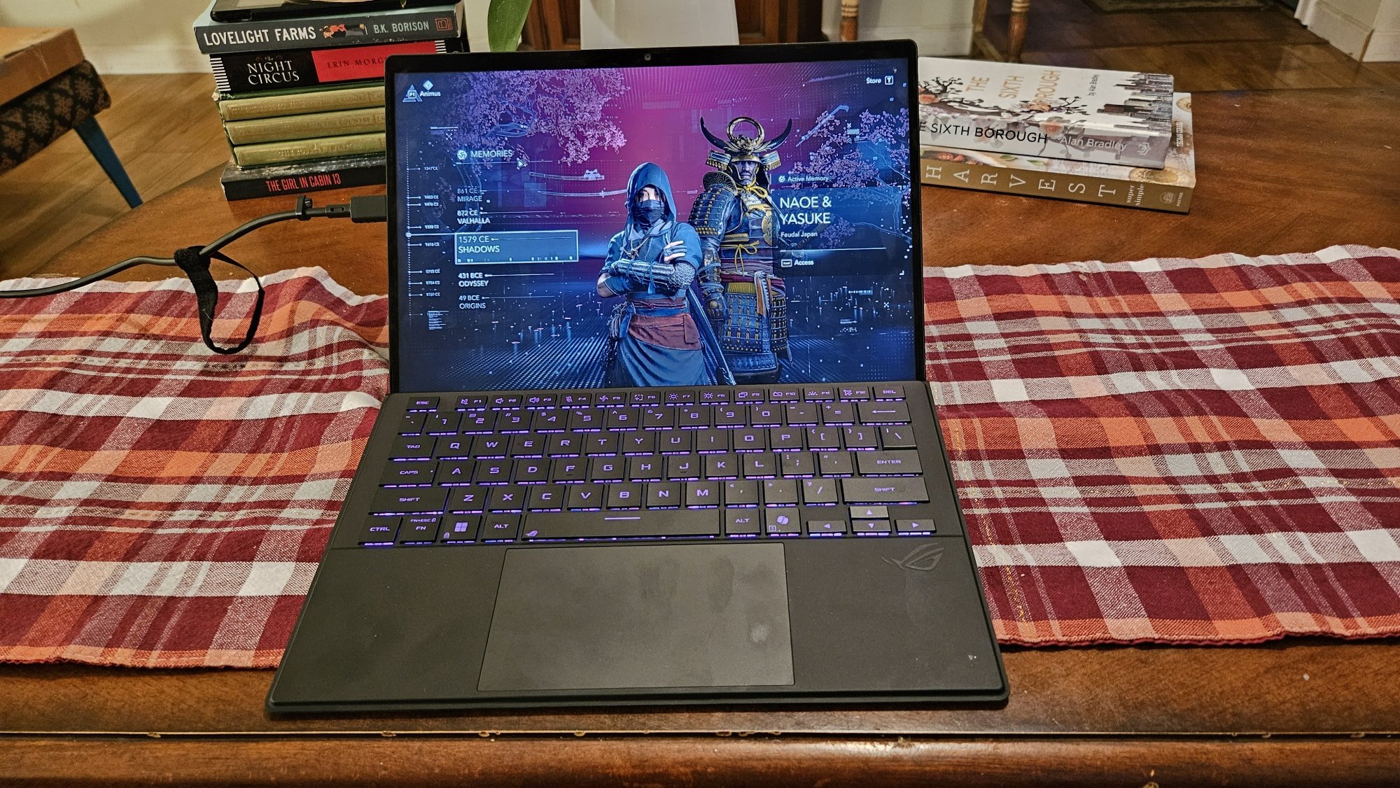Assassin's Creed Shadows on Rog Flow Z13